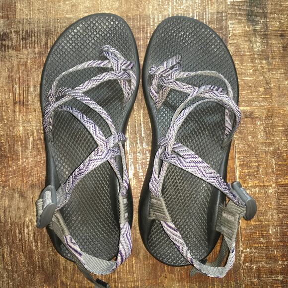 Chaco ZX/2 Womens 9 Cloud Dual Adjustable Strap Sandal Grey Sport Hiking Shoe - Picture 5 of 9